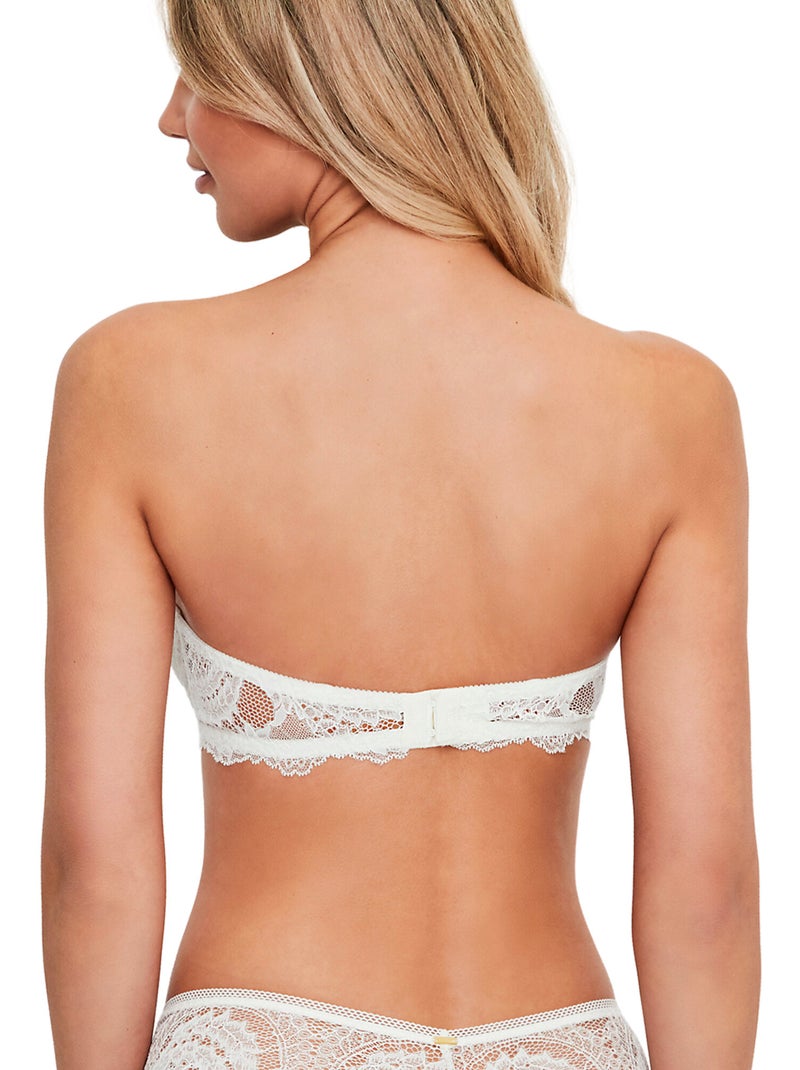 Soutien-gorge bandeau renatta mariage Ecru - Kiabi