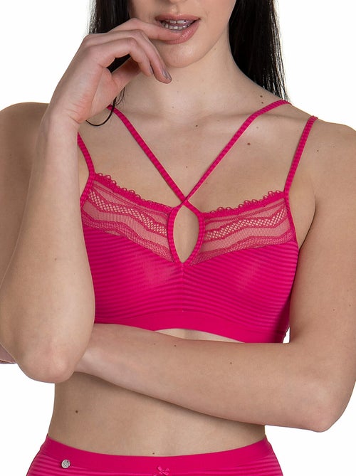 Soutien-gorge bralette sans armatures fantasy - Kiabi Soutien-gorge bralette sans armatures fantasy - Kiabi