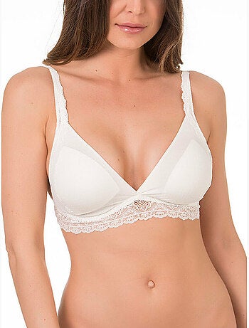Soutien-gorge bralette sans armatures frida ivoire