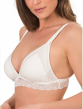 Soutien-gorge bralette sans armatures frida ivoire