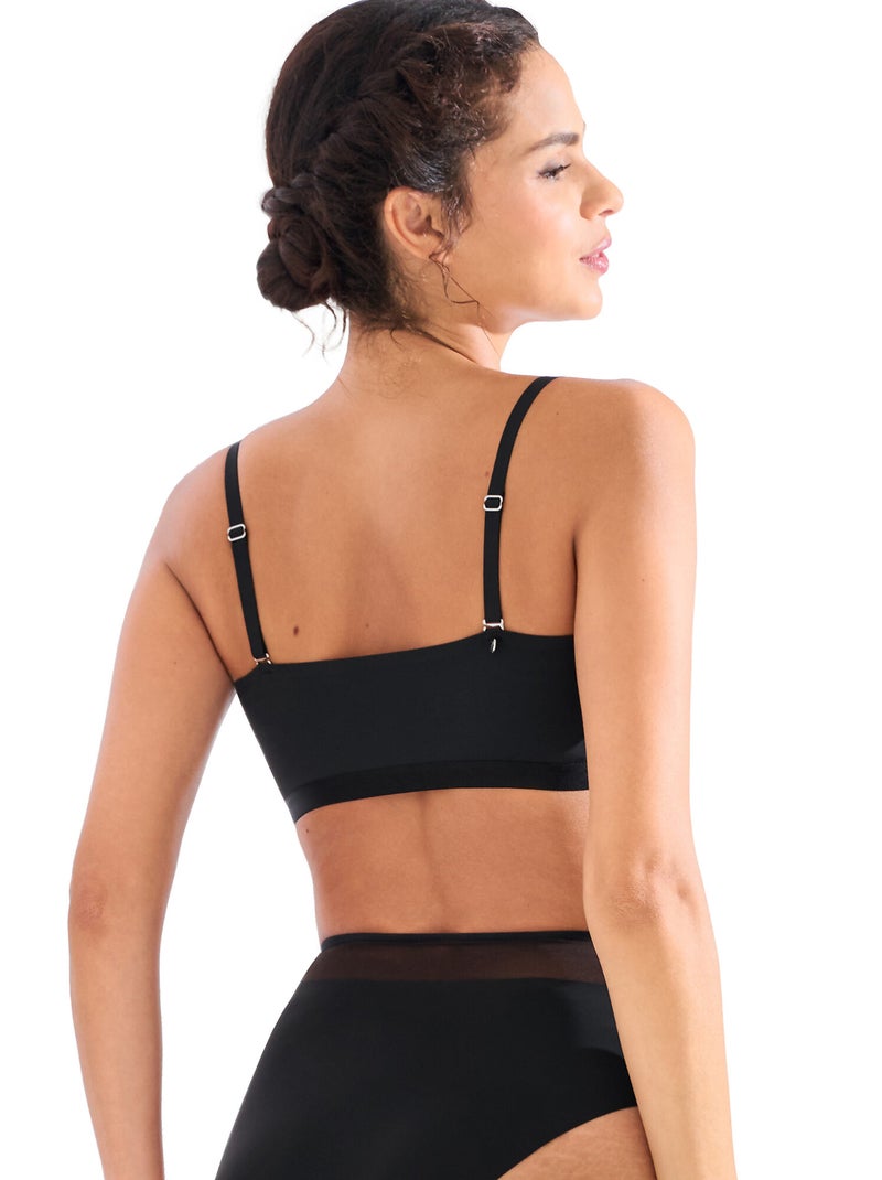 Soutien-gorge bralette sans armatures paris Noir - Kiabi