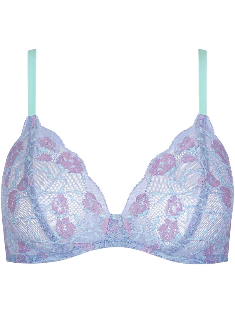 Soutien-gorge bralette sans armatures rainbow Bleu - Kiabi