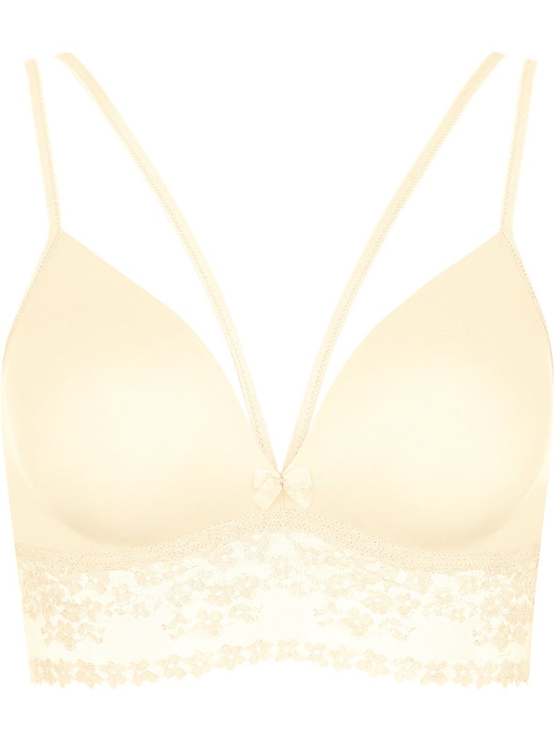 Soutien-gorge bralette sans armatures sunset Ecru - Kiabi