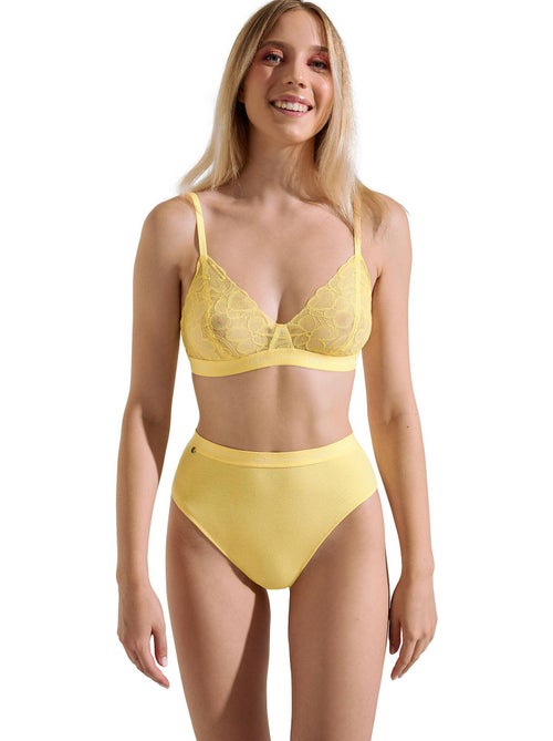 Soutien-gorge bralette triangle sans armatures sunflower - Kiabi Soutien-gorge bralette triangle sans armatures sunflower - Kiabi