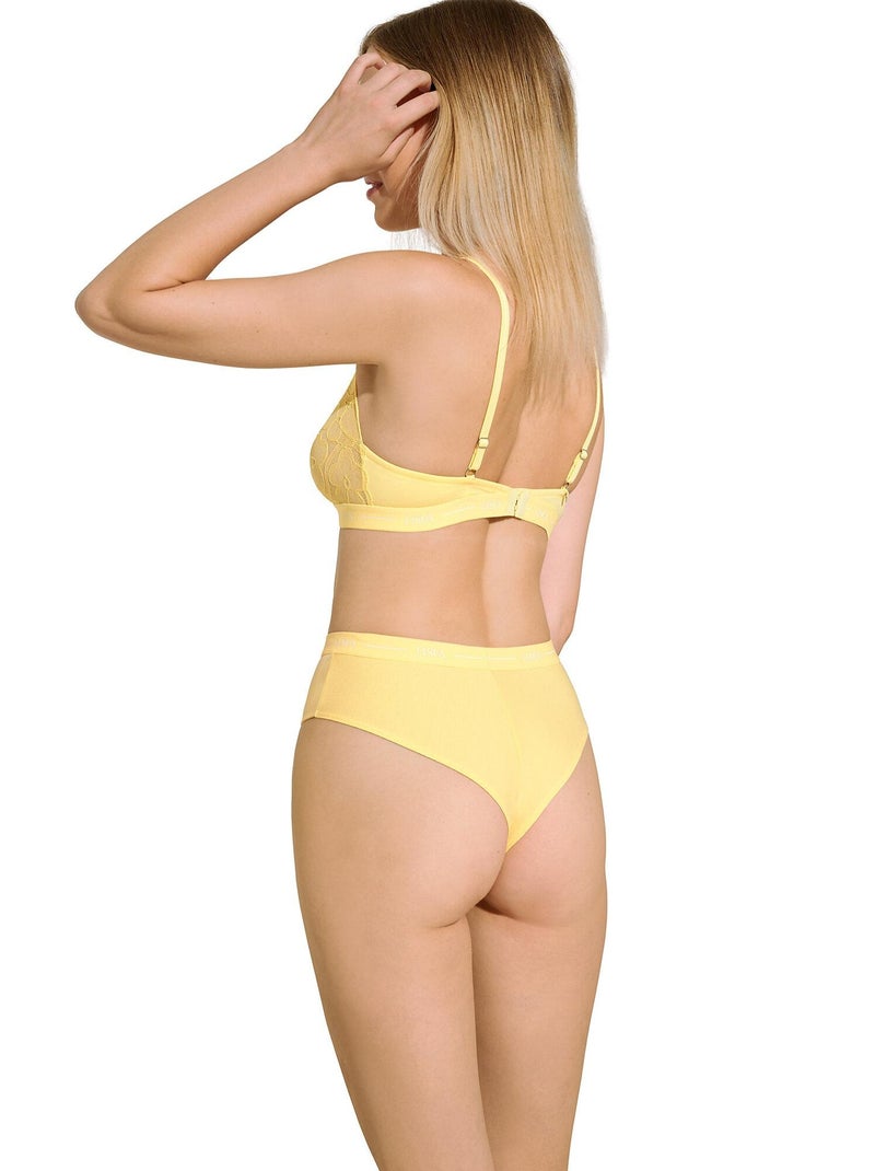 Soutien-gorge bralette triangle sans armatures sunflower Jaune - Kiabi