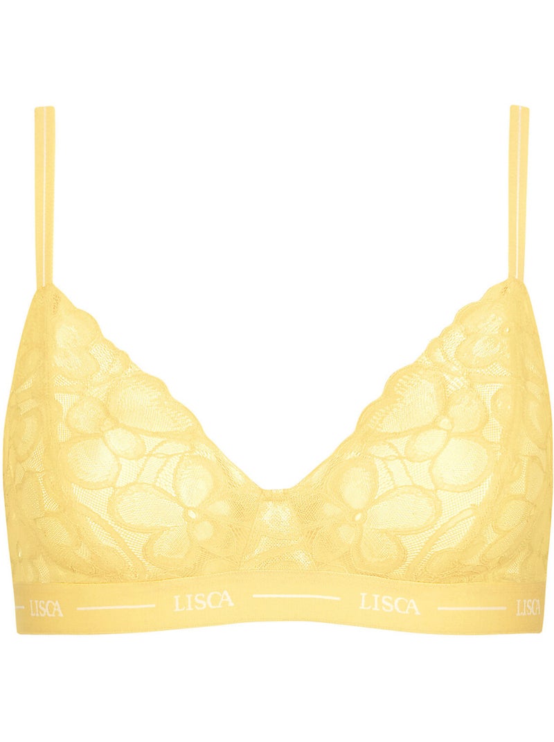 Soutien-gorge bralette triangle sans armatures sunflower Jaune - Kiabi