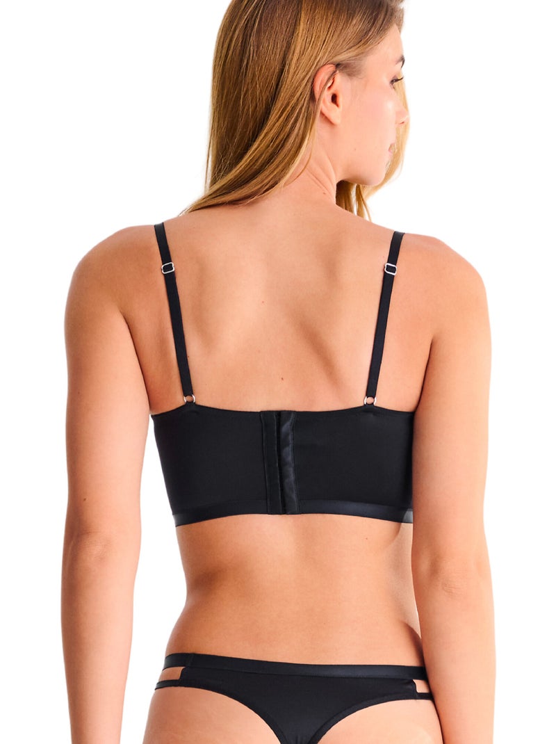 Soutien-gorge bustier armaturé destiny Noir - Kiabi