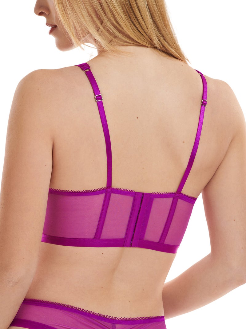 Soutien-gorge bustier armaturé jive Violet - Kiabi