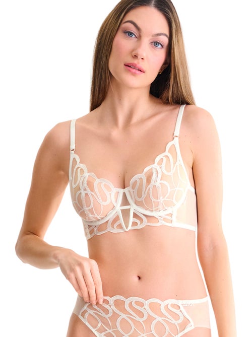 Soutien-gorge bustier armaturé shiny secret mariage - Kiabi Soutien-gorge bustier armaturé shiny secret mariage - Kiabi