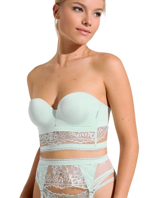 Soutien-gorge bustier balconnet préformé daydream - Kiabi Soutien-gorge bustier balconnet préformé daydream - Kiabi