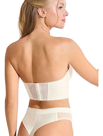Soutien-gorge bustier balconnet préformé eminence mariage