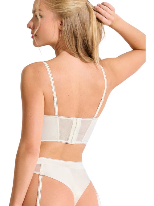 Soutien-gorge bustier balconnet préformé eminence mariage - Kiabi