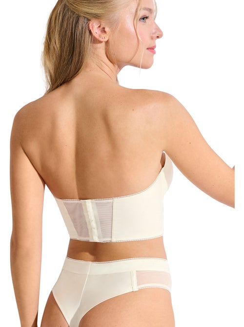 Soutien-gorge bustier balconnet préformé eminence mariage - Kiabi