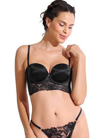 Soutien-gorge bustier balconnet préformé eminence