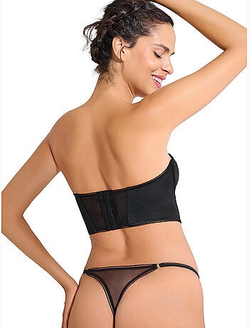 Soutien-gorge bustier balconnet préformé eminence