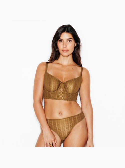 Soutien-gorge bustier corbeille jo - rougegorge lingerie - Kiabi Soutien-gorge bustier corbeille jo - rougegorge lingerie - Kiabi