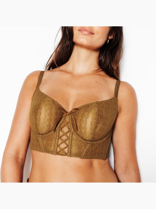 Soutien-gorge bustier corbeille jo - rougegorge lingerie - Kiabi Soutien-gorge bustier corbeille jo - rougegorge lingerie - Kiabi