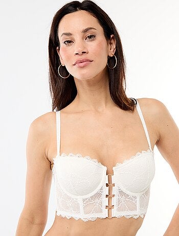Soutien-gorge bustier en dentelle