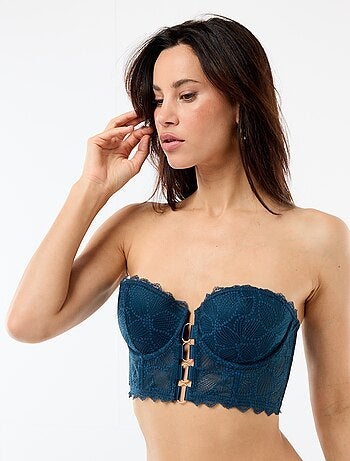 Soutien-gorge bustier en dentelle