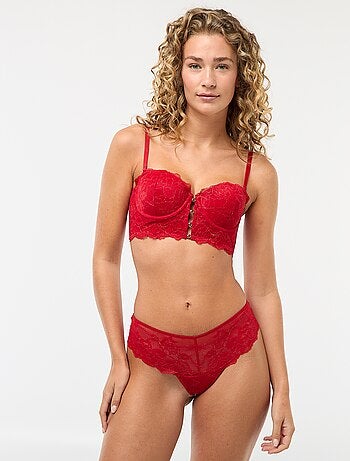 Soutien-gorge bustier en dentelle