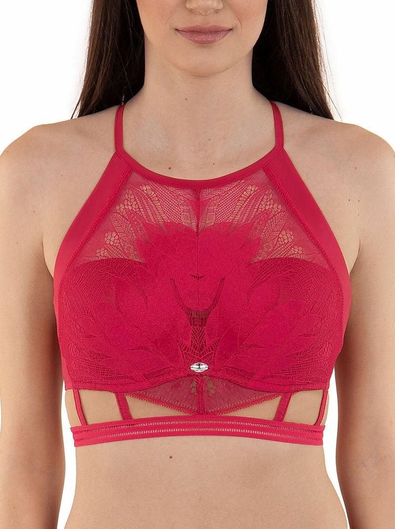 Soutien-gorge bustier préformé multipositions soul Rouge - Kiabi
