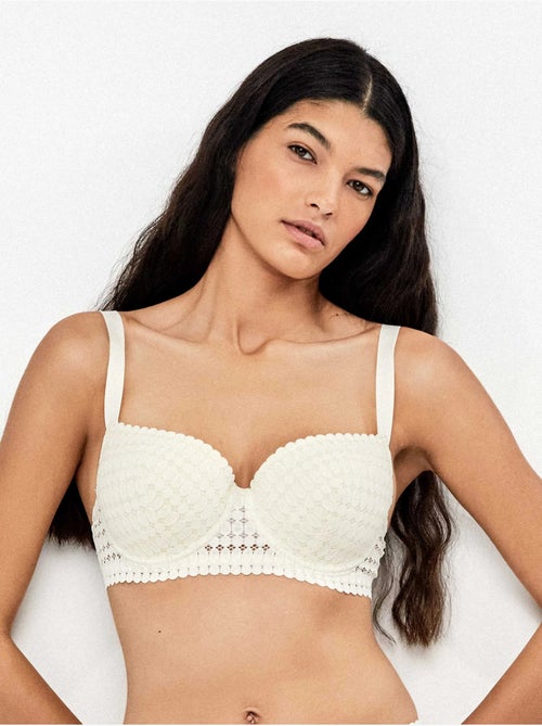 Soutien-gorge capacité de dentelle géométrique - Kiabi Soutien-gorge capacité de dentelle géométrique - Kiabi