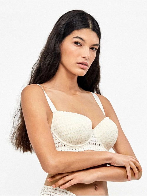 Soutien-gorge capacité de dentelle géométrique - Kiabi Soutien-gorge capacité de dentelle géométrique - Kiabi