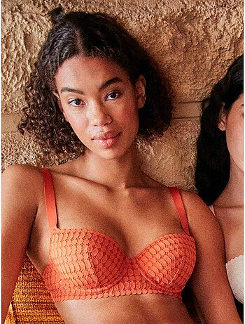 Soutien-gorge capacité de dentelle géométrique