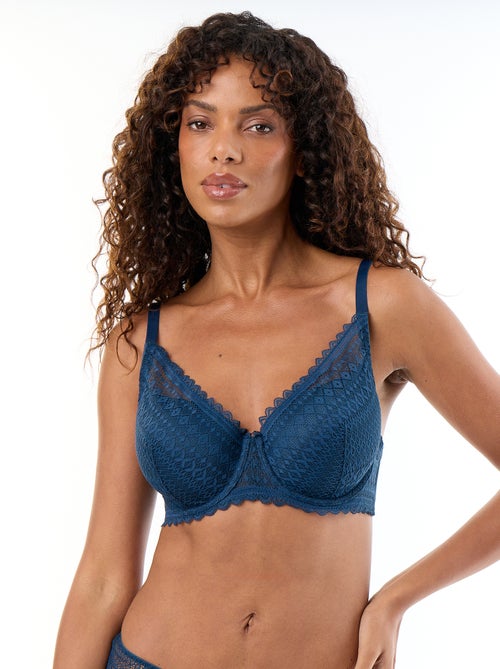 Soutien-gorge corbeille emboîtant en dentelle - Kiabi