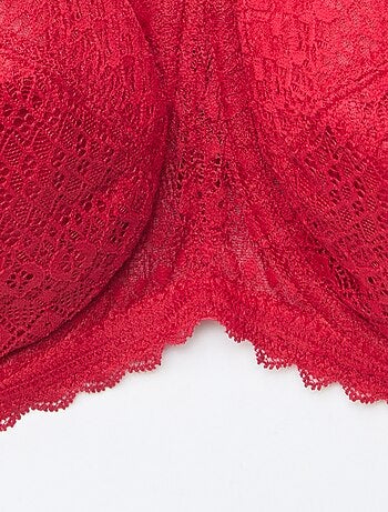 Soutien-gorge corbeille en dentelle ajourée