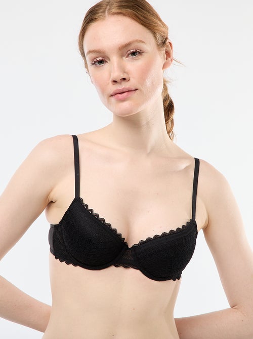 Soutien-gorge corbeille en dentelle - Kiabi