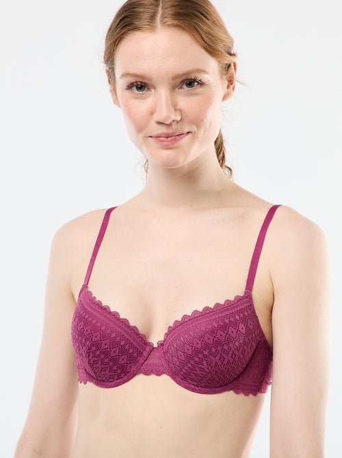 Soutien-gorge corbeille en dentelle - Kiabi