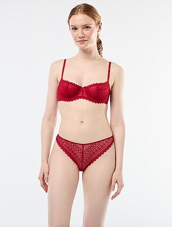 Soutien-gorge corbeille en dentelle