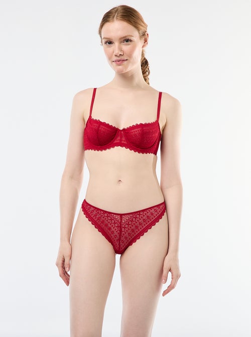Soutien-gorge corbeille en dentelle - Kiabi