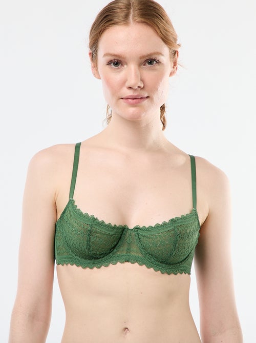 Soutien-gorge corbeille en dentelle - Kiabi