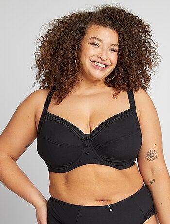 Soutien-gorge corbeille en microfibre côtelée