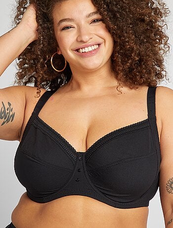 Soutien-gorge corbeille en microfibre côtelée