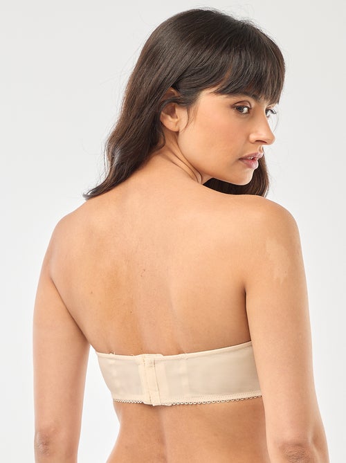 Soutien-gorge corbeille en tulle fleuri - Kiabi