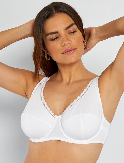 Soutien-gorge Blanc Dentelle 90B TEX à Prix Carrefour