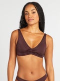 Soutien-gorge de bain brassière Prune - Kiabi