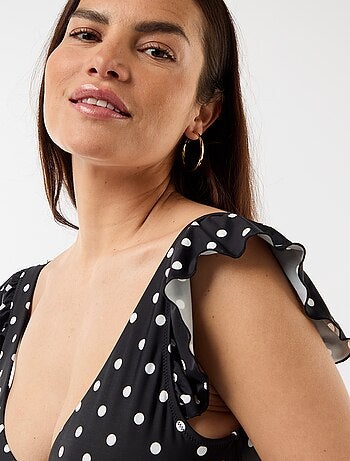 Soutien-gorge de bain motif pois