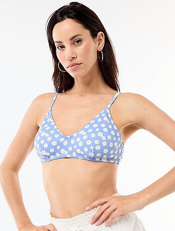 Soutien-gorge de bain motifs marguerite