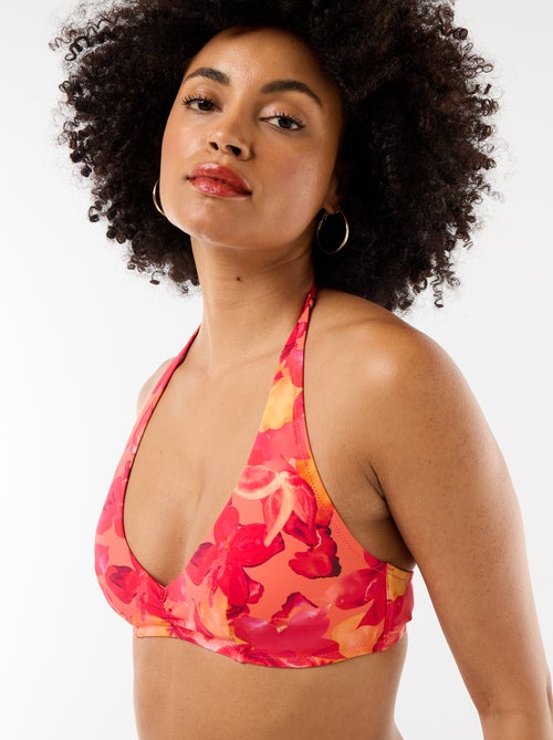 Soutien-gorge de bain print fleurs - Kiabi