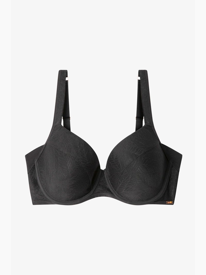 Soutien-gorge de capacité en ton bleu pétrole Noir - Kiabi