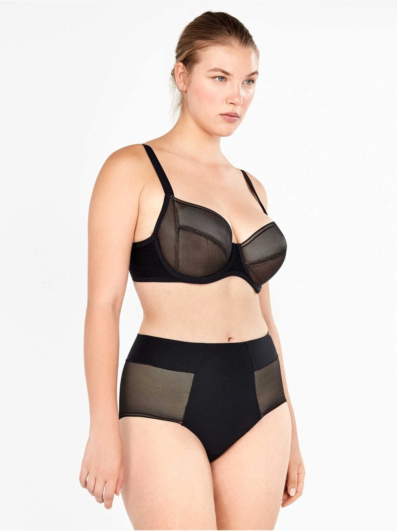 Soutien-gorge de capacité sans mousse et avec armatures Noir - Kiabi