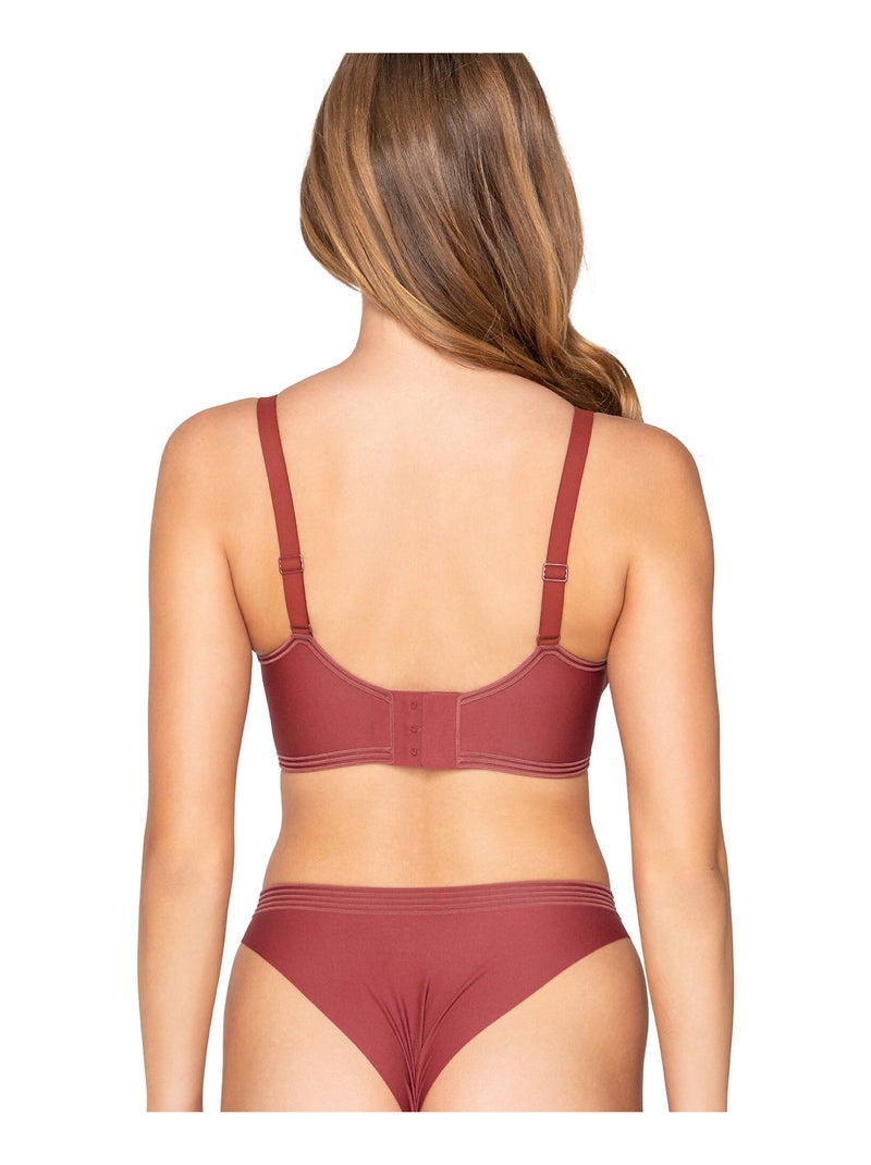 Soutien-gorge de sport contour silicone motion Bordeaux - Kiabi