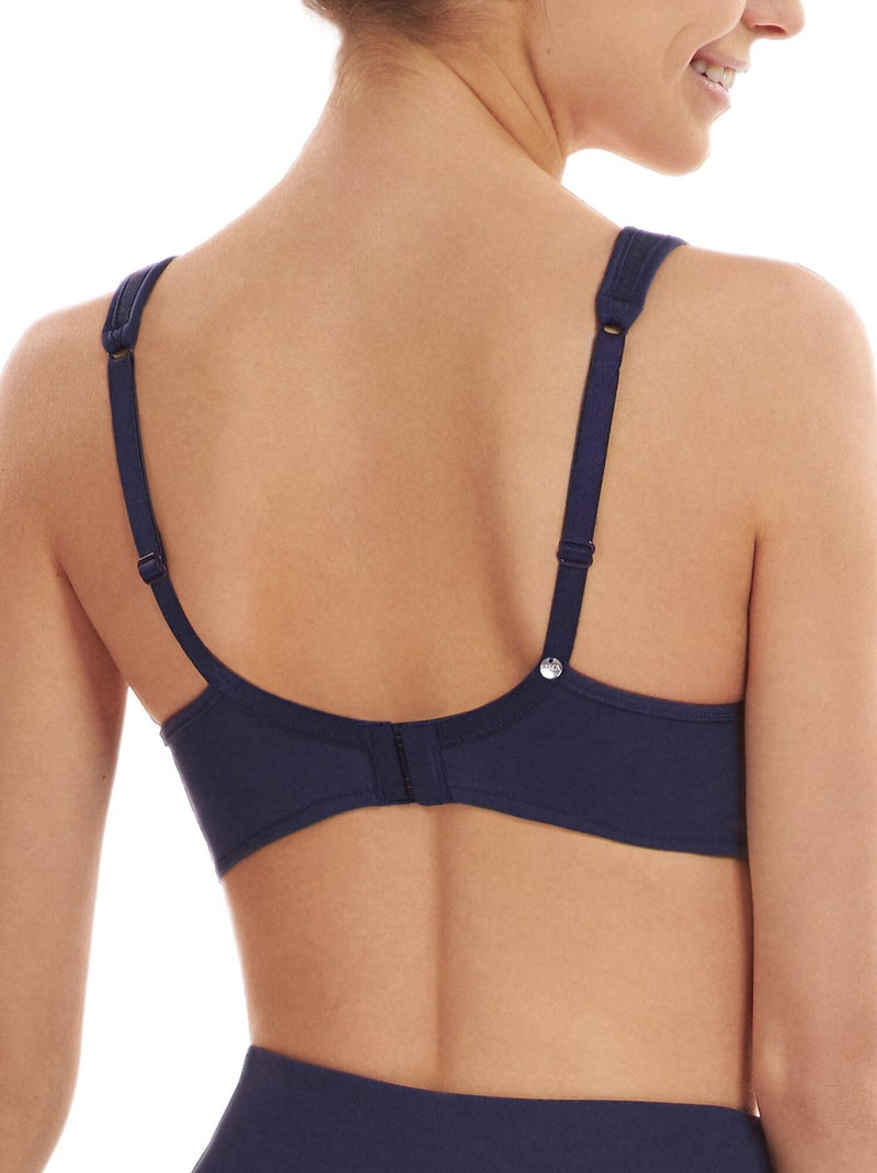 Soutien-gorge de sport préformé sans armatures relax Bleu - Kiabi