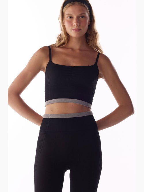 Soutien-gorge de sport rayé sans coutures penti - Kiabi Soutien-gorge de sport rayé sans coutures penti - Kiabi