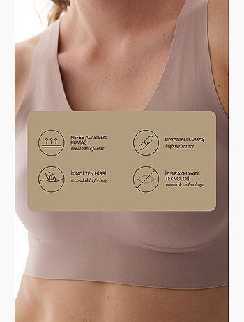 Soutien-gorge de sport zero feel à maintien moyen et coussinets amovibles penti