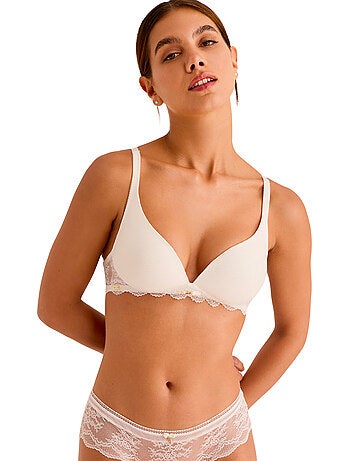 Soutien-gorge décolleté profond préformé ss armatures manuela mariage